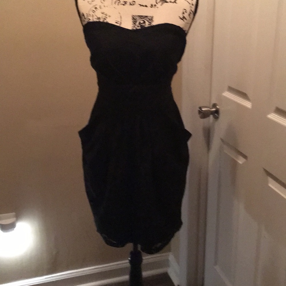 Black lace dress